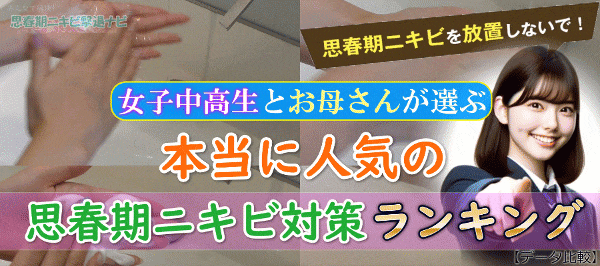 【女の子が選ぶニキビケア】満足度ランキング